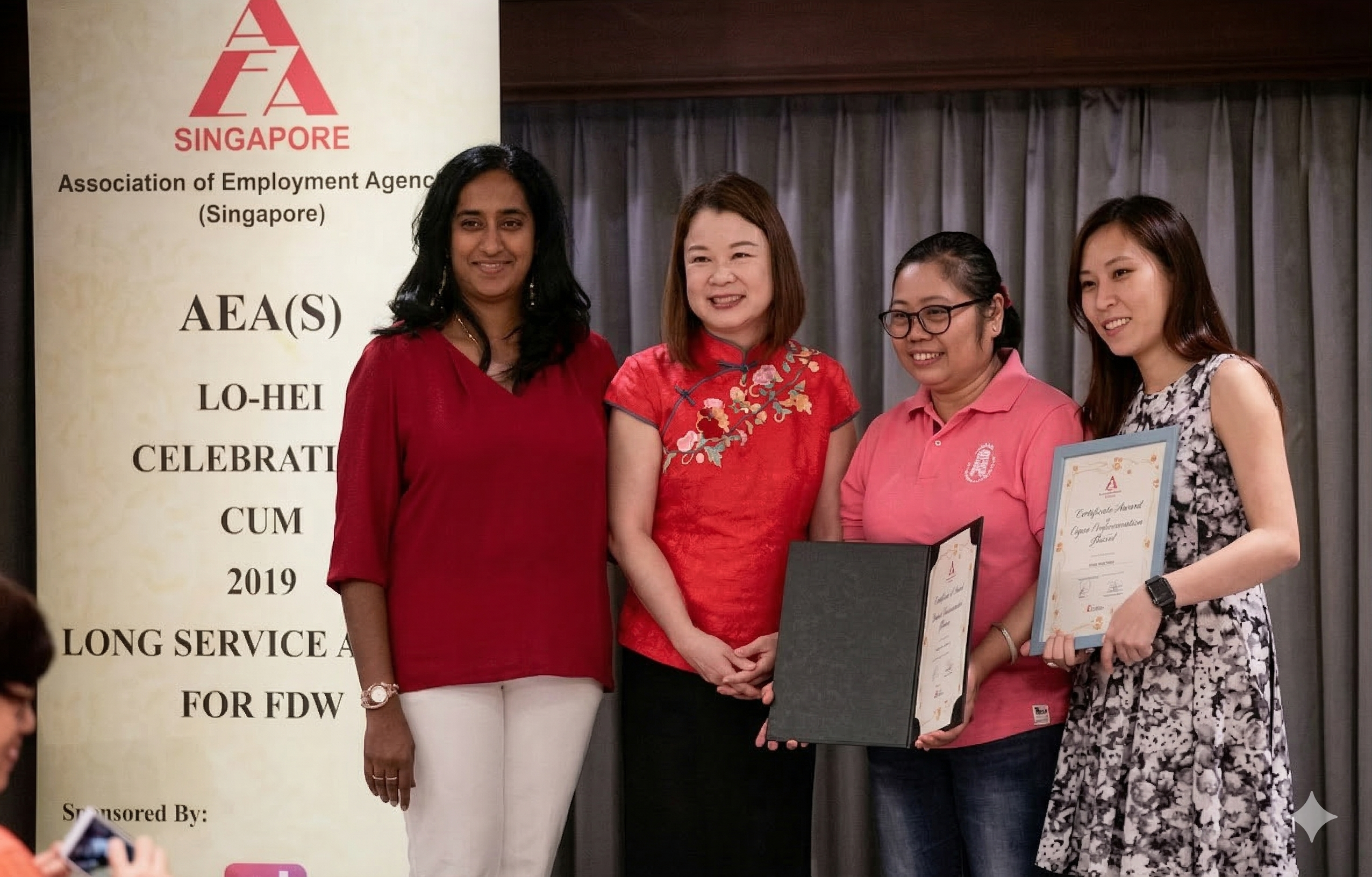 Ming Hwee AEA Singapore Long Service Award for FDW